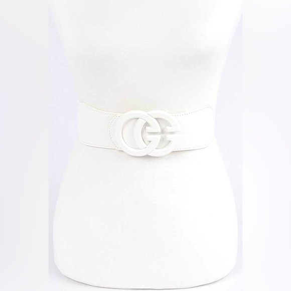 One Size Logo Elastic Statement Belt - Picture 3 of 9